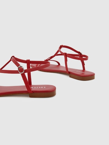 Sandales à lanières 'Toyah' EDITED en rouge
