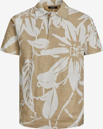 JACK & JONES T-shirt 'Tropic' i beige: framsida