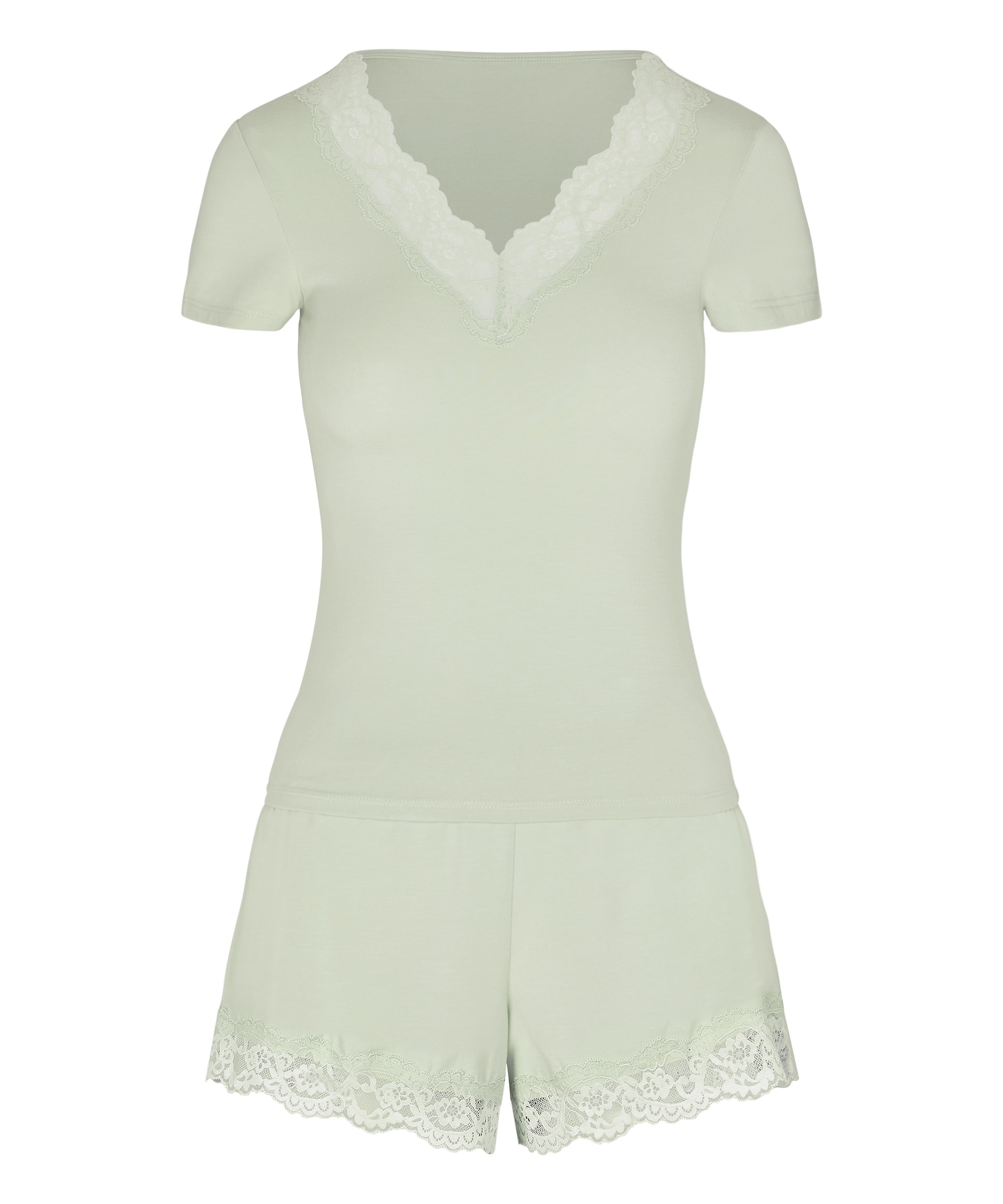 Hunkemöller Shorty 'Nana' in Grün: Vorderseite