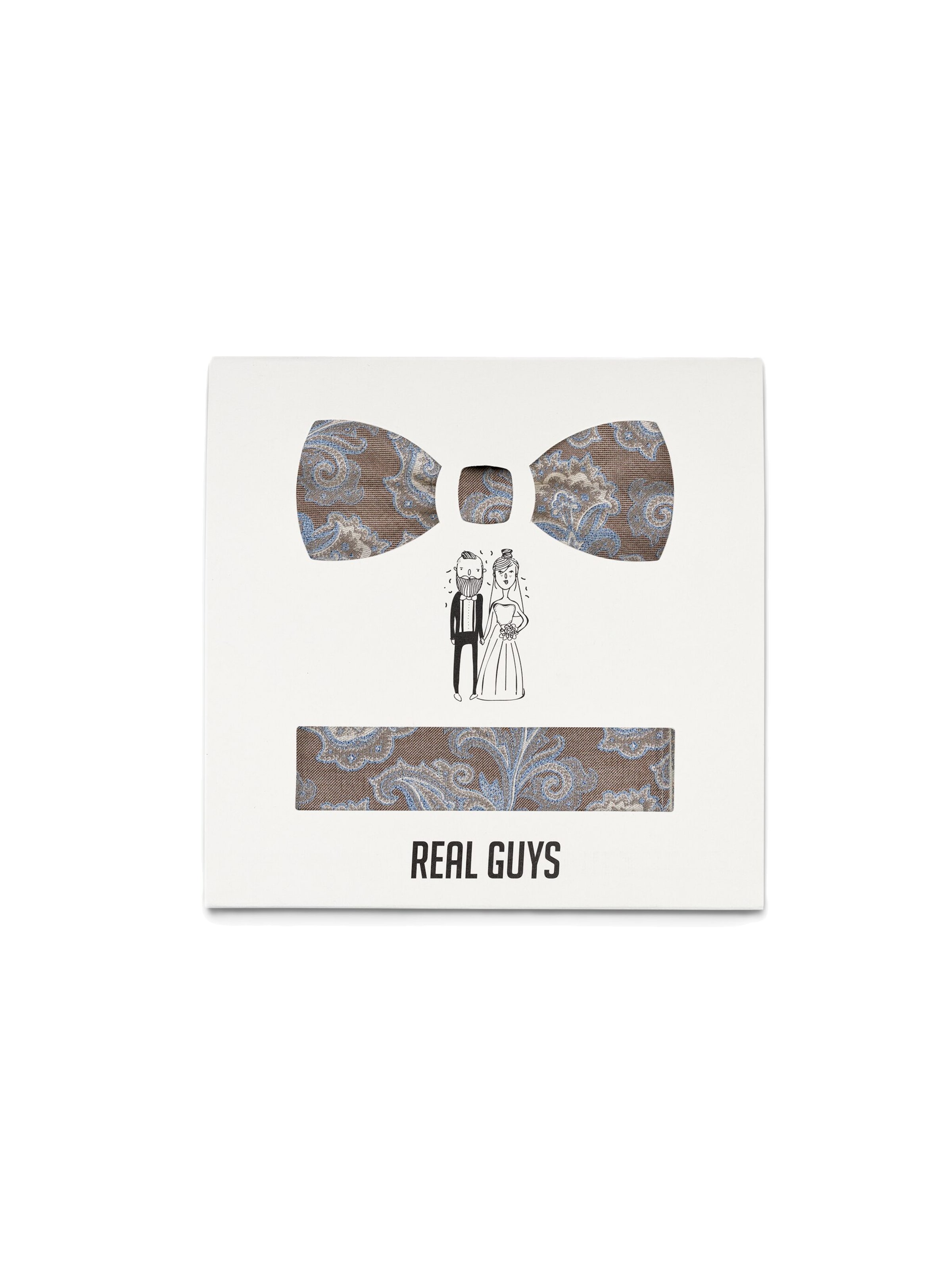 Real Guys Bow Tie '5827FSET' in Brown