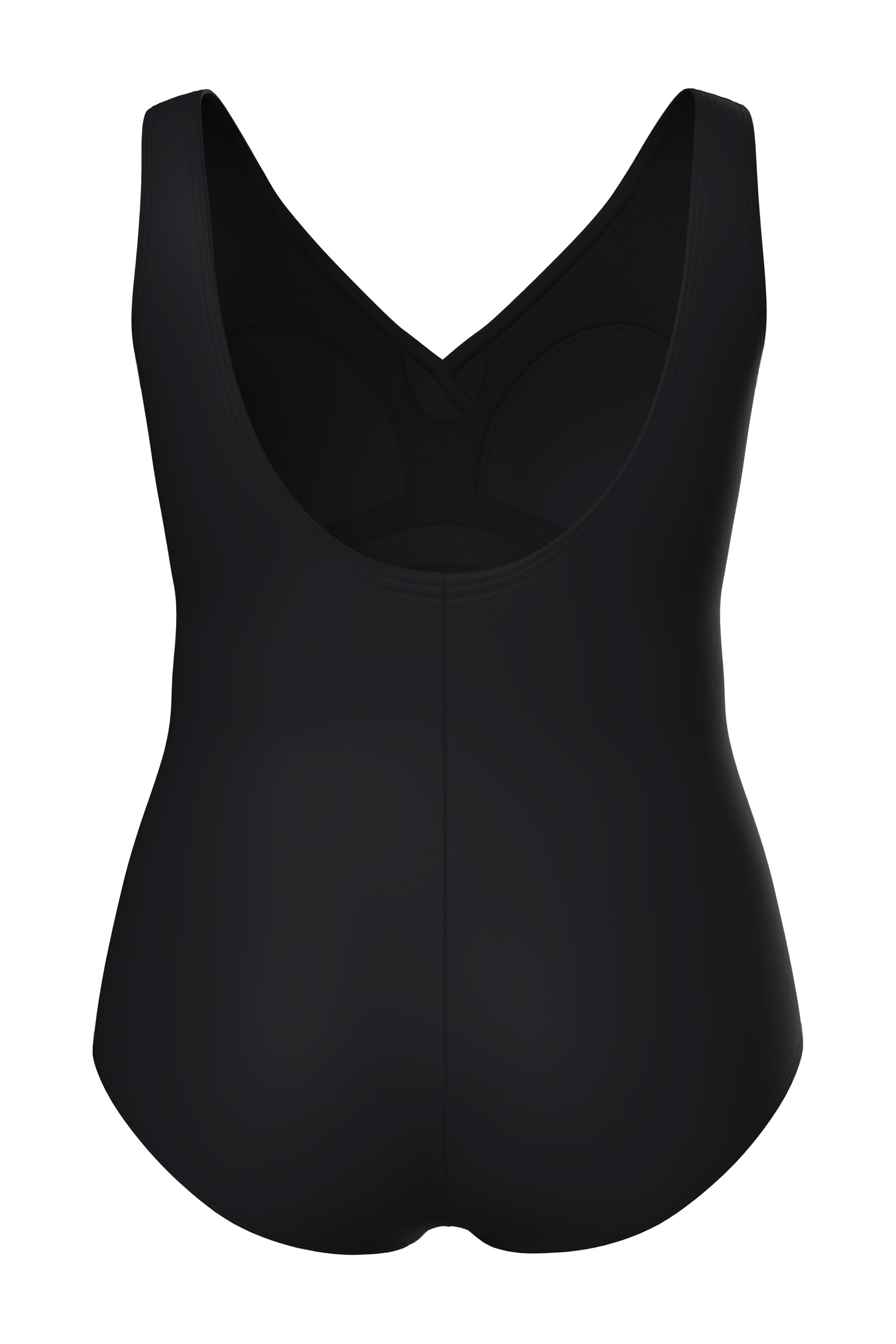 Ulla Popken Badeanzug in Schwarz