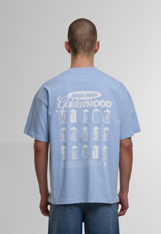 Another Cotton Lab Shirt 'Analog Diaries' in Blau: Vorderseite
