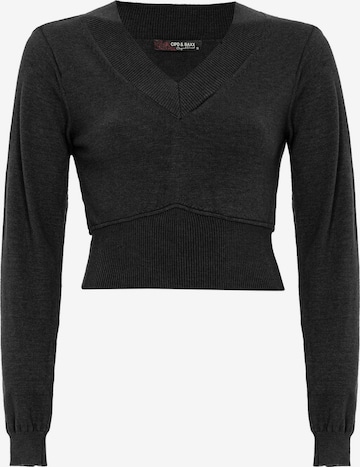 Pull-over CIPO & BAXX en noir : devant