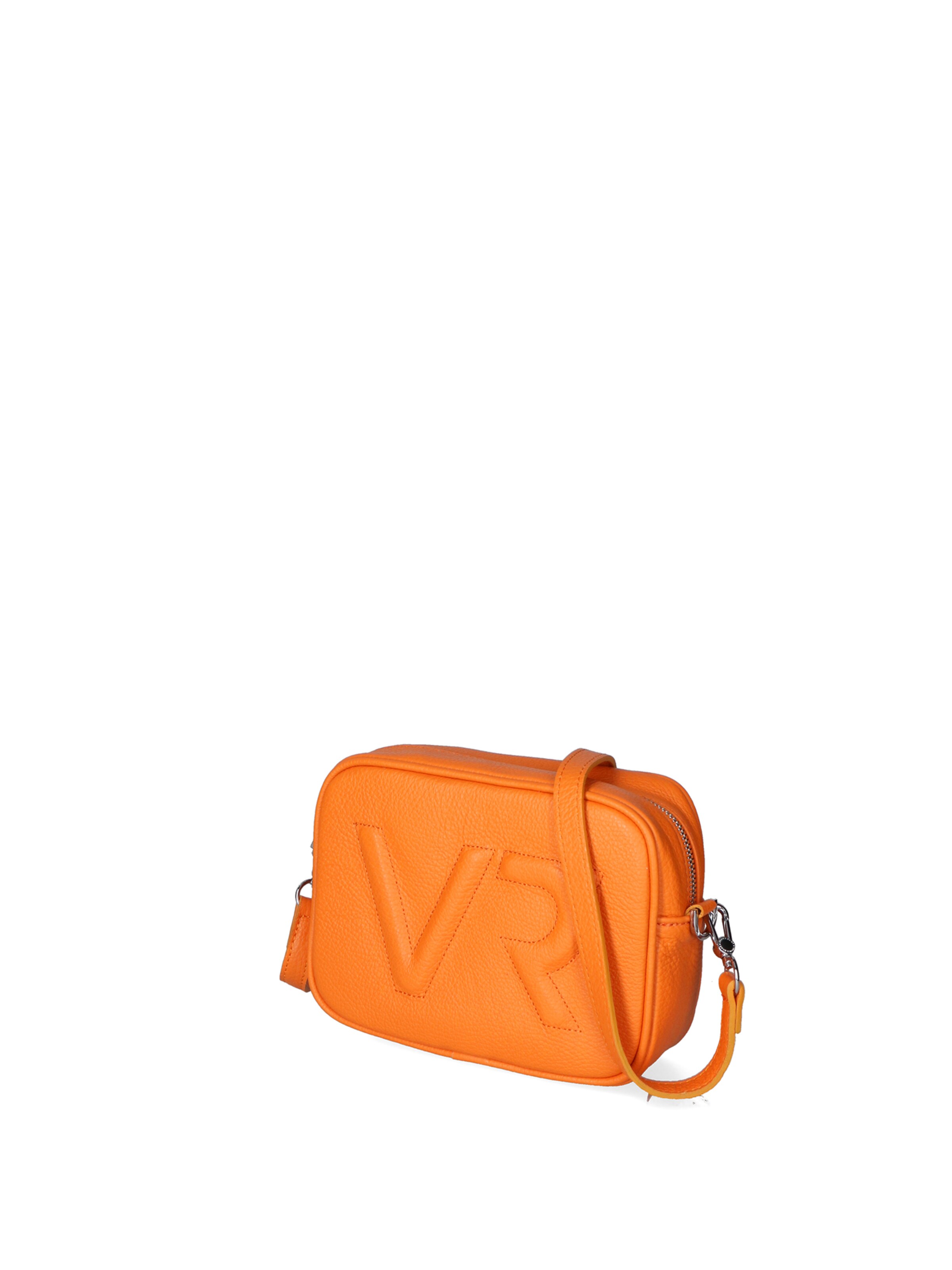 Borsa a tracolla 'Borsa a Tracolla Donna Pelle Virginia Rhinè Zip' di Virginia Rhinè in arancione