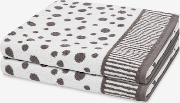 ROSS Towel 'Punkte allover' in Grey: front