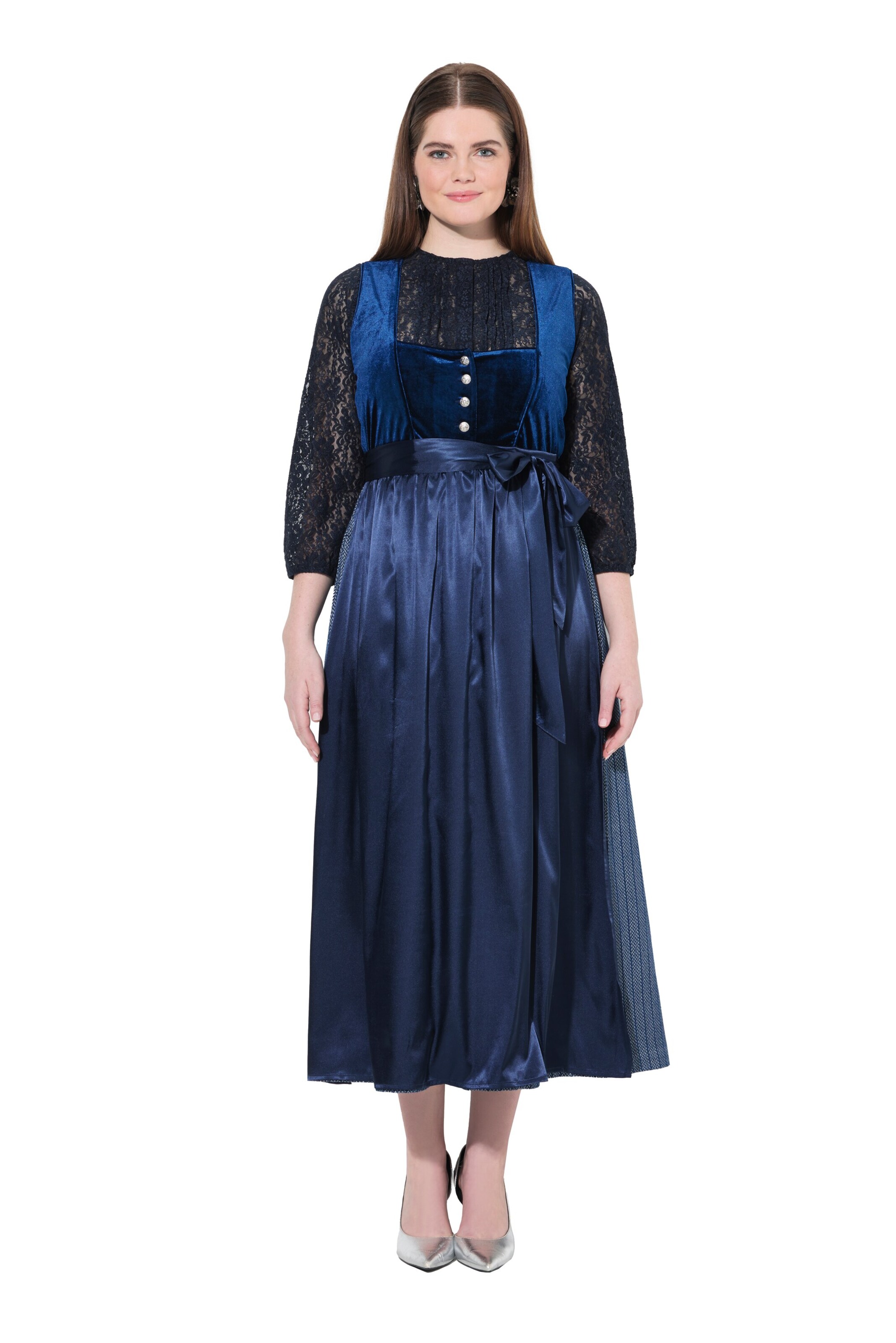 Ulla Popken Jurk in Blauw: voorkant