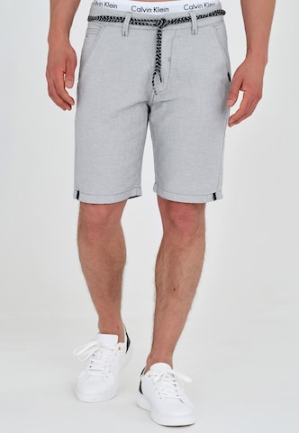 INDICODE JEANS Regular Shorts 'Sant Cugat' in Grau: predná strana