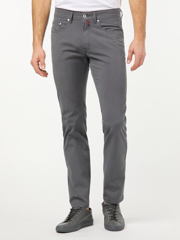 PIERRE CARDIN Regular Broek 'Lyon' in Grijs: voorkant