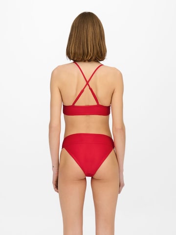 ONLY Triangle Bikini in Red