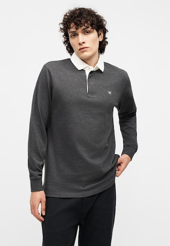 Hackett London Majica 'CLASSIC' | siva barva: sprednja stran
