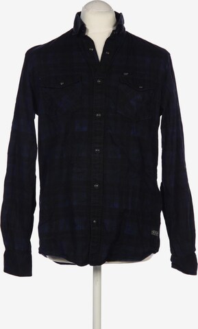 TOM TAILOR Button Up Shirt in M in Blue: front