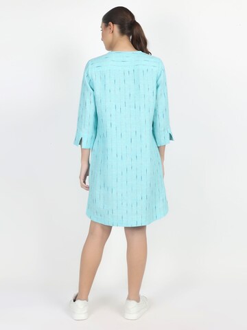 VICCI Germany Midikleid mit eingewebten Streifen in Blau