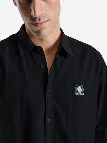 Coupe regular Chemise Giesto en noir