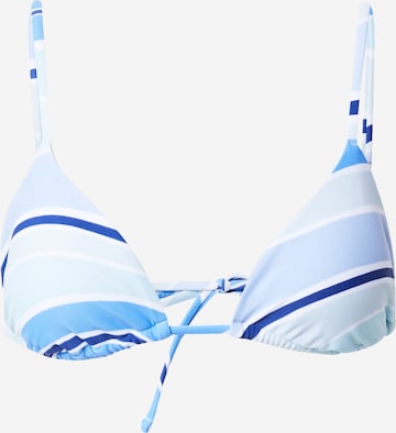 HOLLISTER Triangle Bikini top in Blue: front