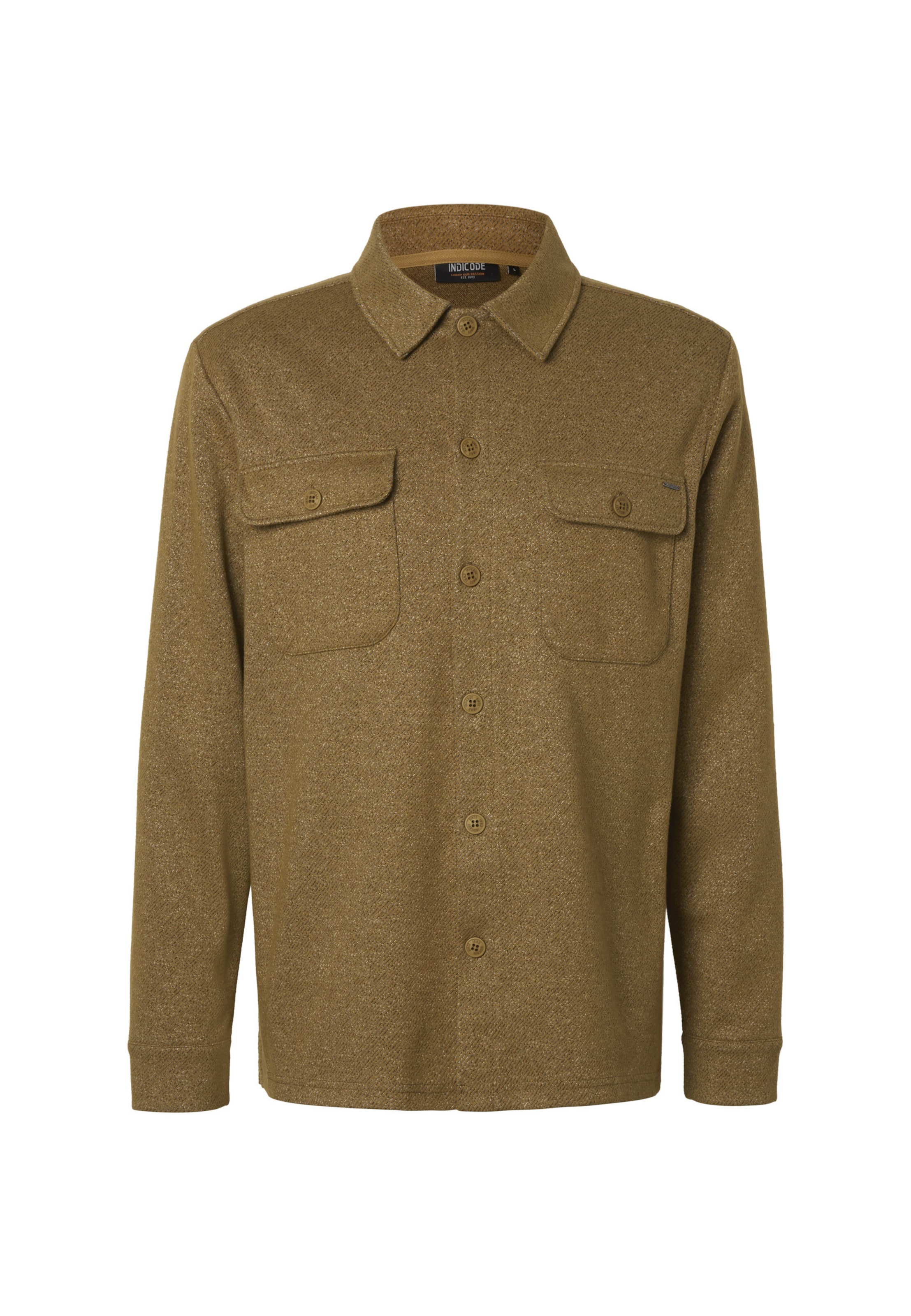 INDICODE JEANS - Regular Fit Camisa em bege: frente