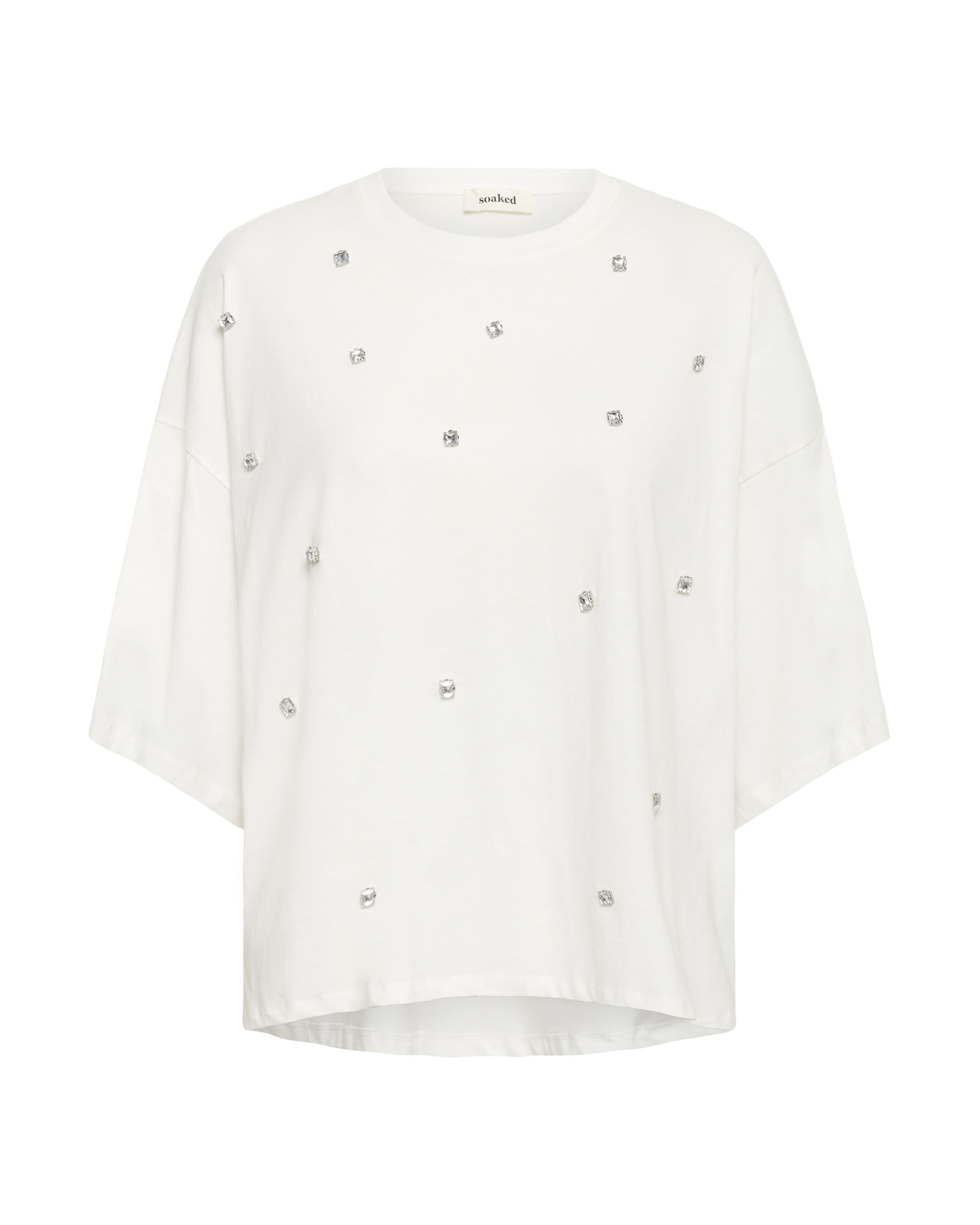 Maglietta 'SLAfshan' di SOAKED IN LUXURY in bianco: frontale