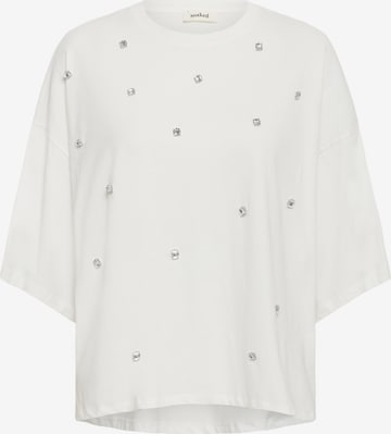 balta SOAKED IN LUXURY Marškinėliai 'SLAfshan': priekis