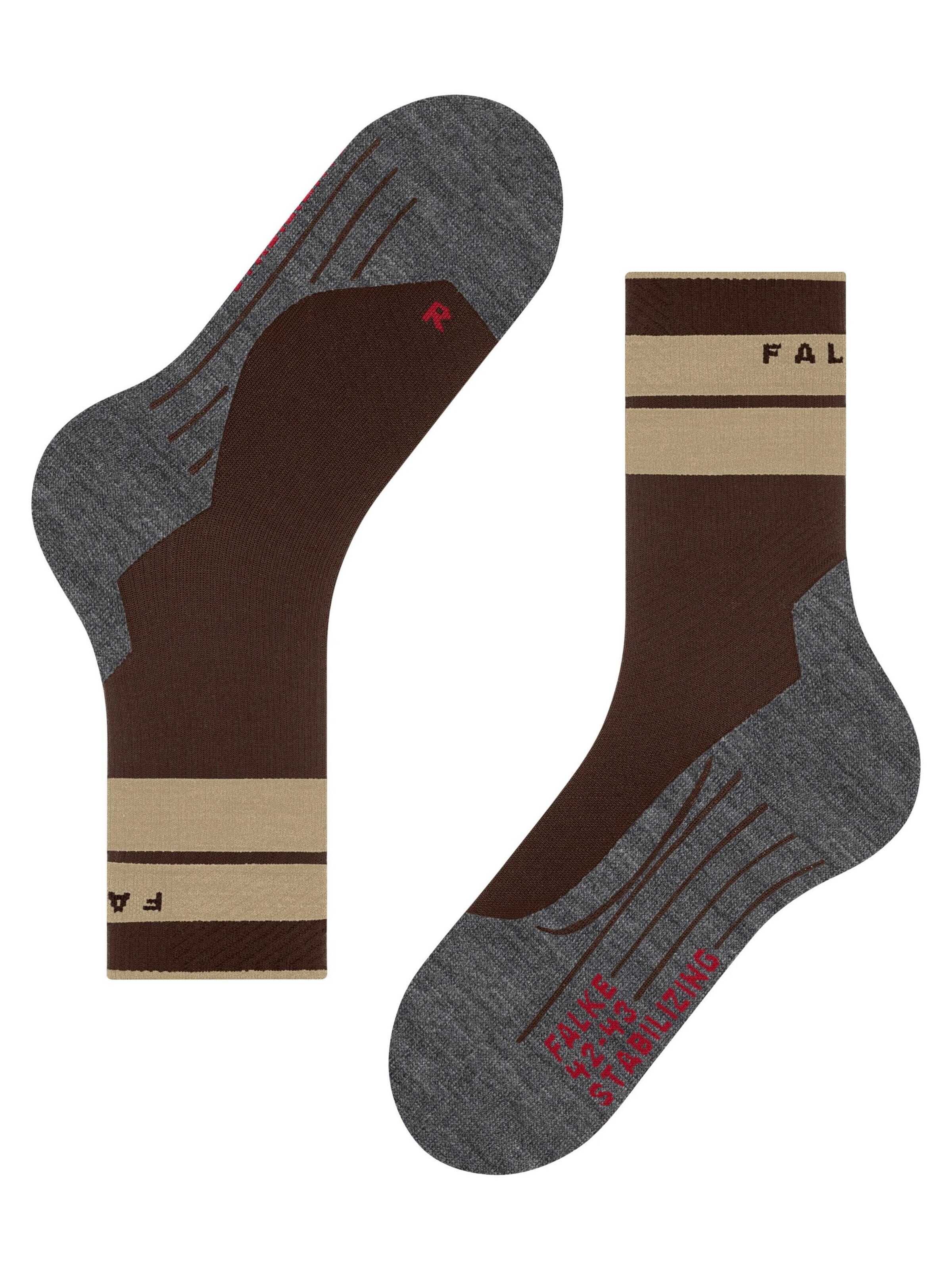 FALKE Athletic Socks 'TK Compression Stabilizing' in Brown
