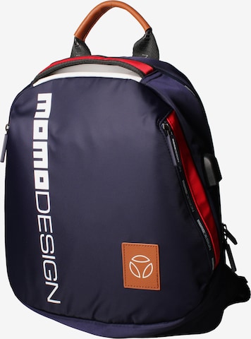 Sac à dos Momo Design en bleu : devant