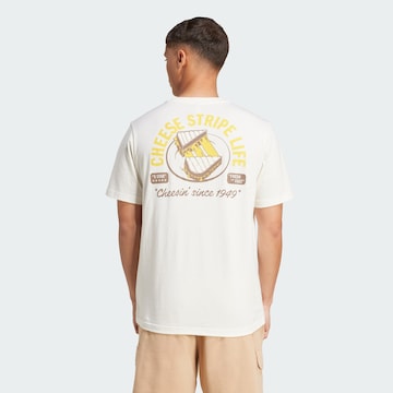 Maglia funzionale 'Food Grilled Cheese' di ADIDAS SPORTSWEAR in bianco: frontale