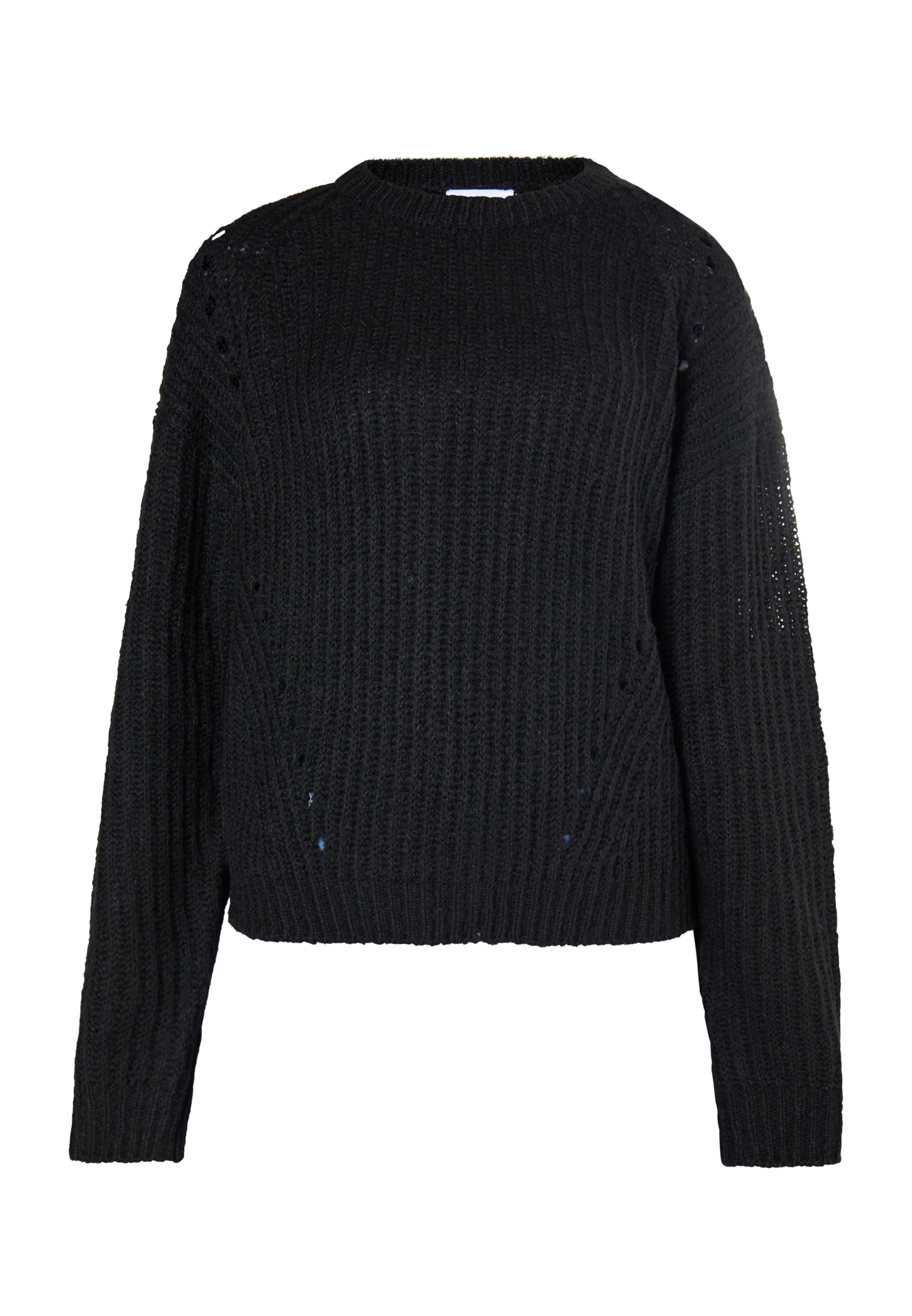 usha WHITE LABEL Pulover | črna barva: sprednja stran