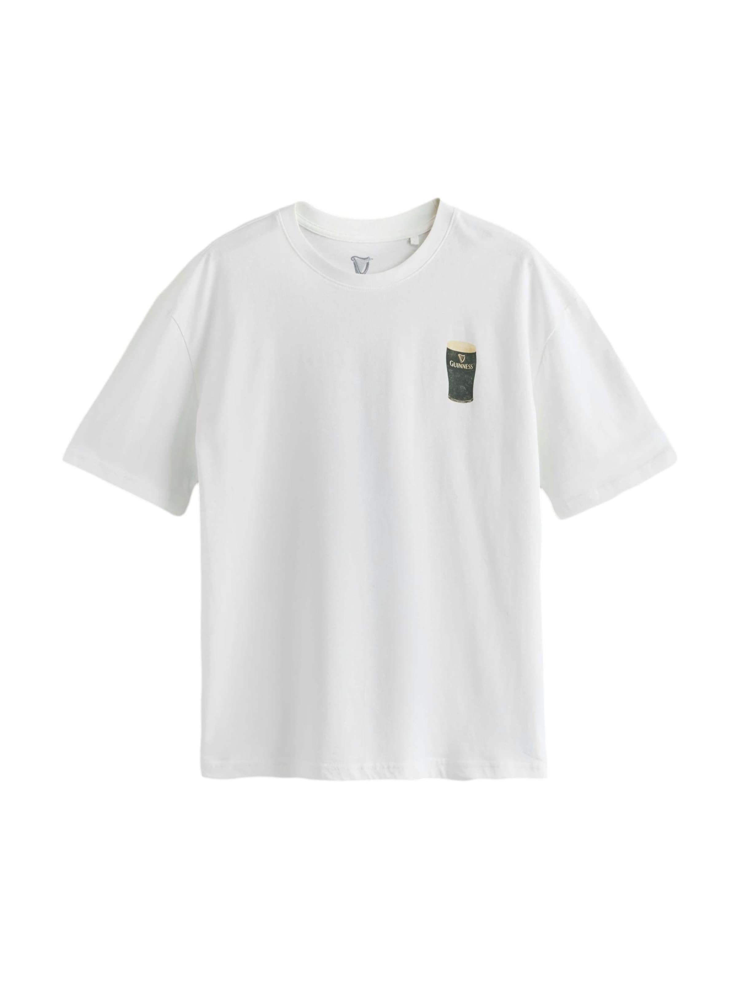 Next Bluser & t-shirts 'Guinnes' i sennep / gran / mørkegrøn / hvid, Produktvisning