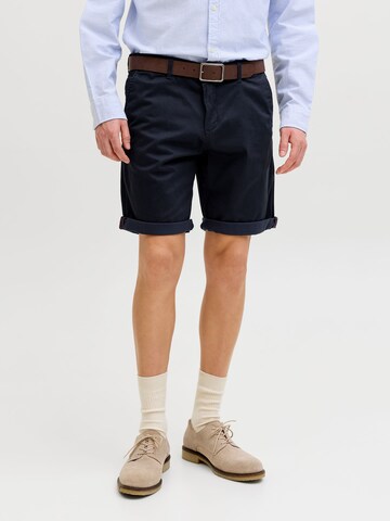 JACK & JONES Обычный Брюки-чинос 'JPSTBowie' в Синий: спереди