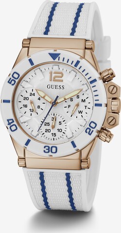 Orologio analogico 'CO PILOT' di GUESS in bianco