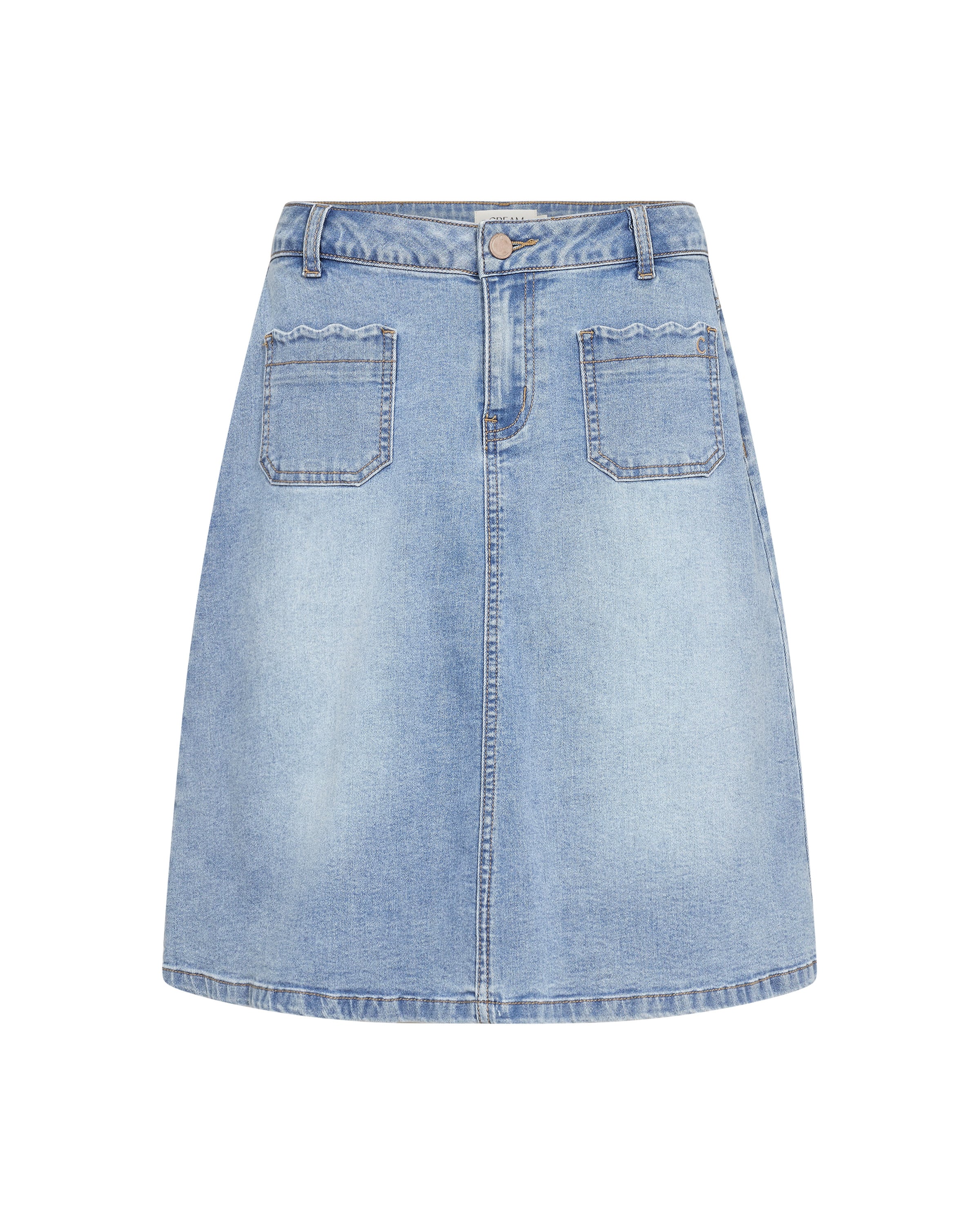 Cream Skirt 'Juliette' in Blue: front