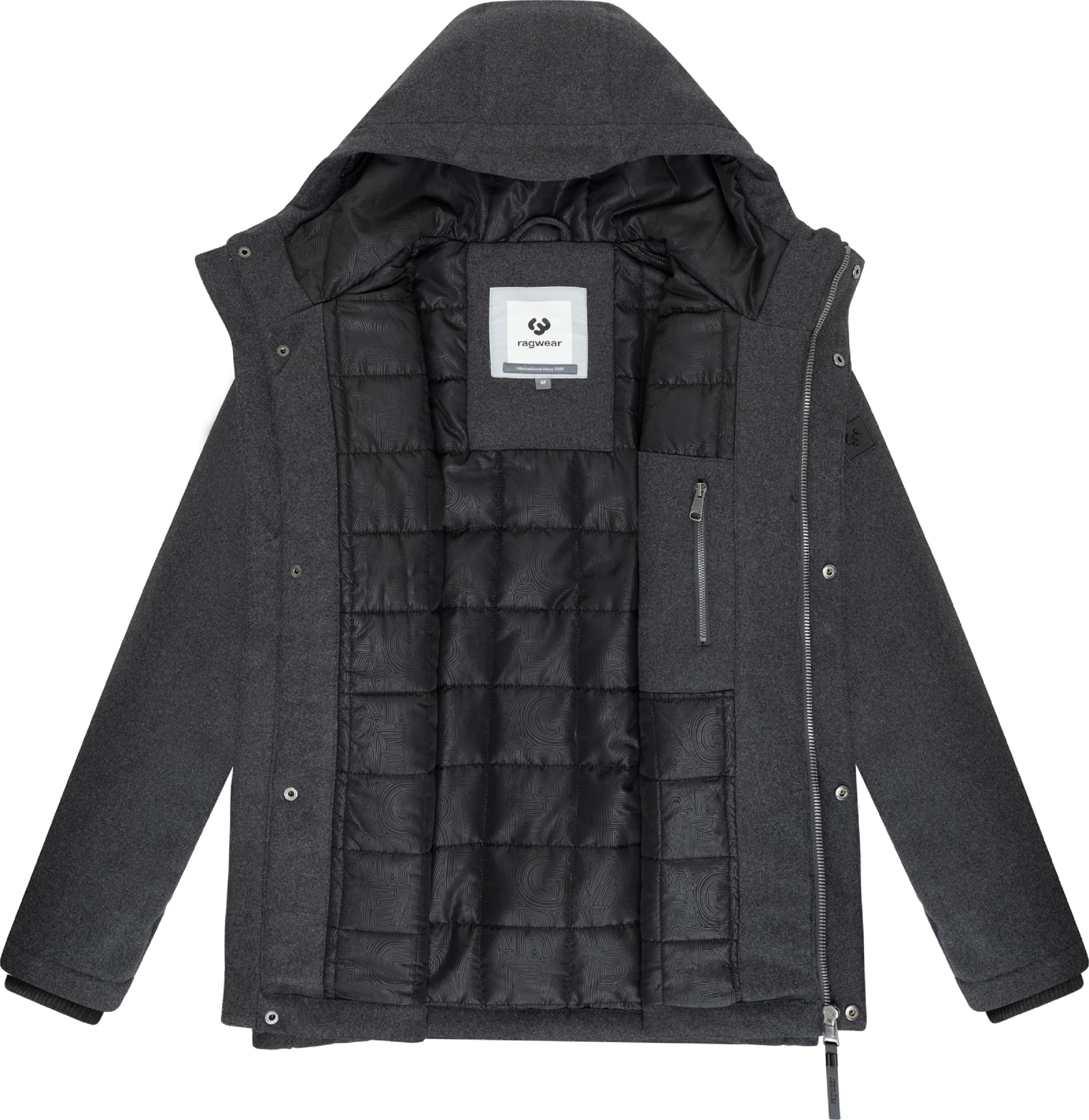 Ragwear Vinterjakke 'Mr Them Felt Youmodo' i grå