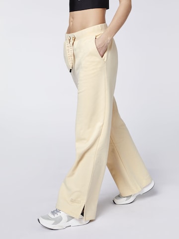 Jette Sport Wide Leg Hose in Beige: predná strana