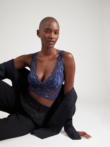 ONLY Bustier Nedrček 'ONLChloe' | modra barva: sprednja stran