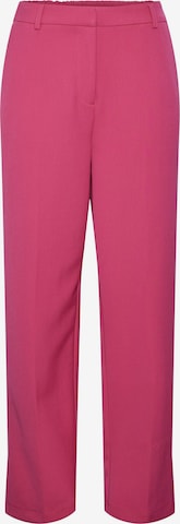 YAS Trousers with creases 'Likka' in Purple: front