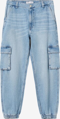 Bershka Tapered Farmer - kék: elől