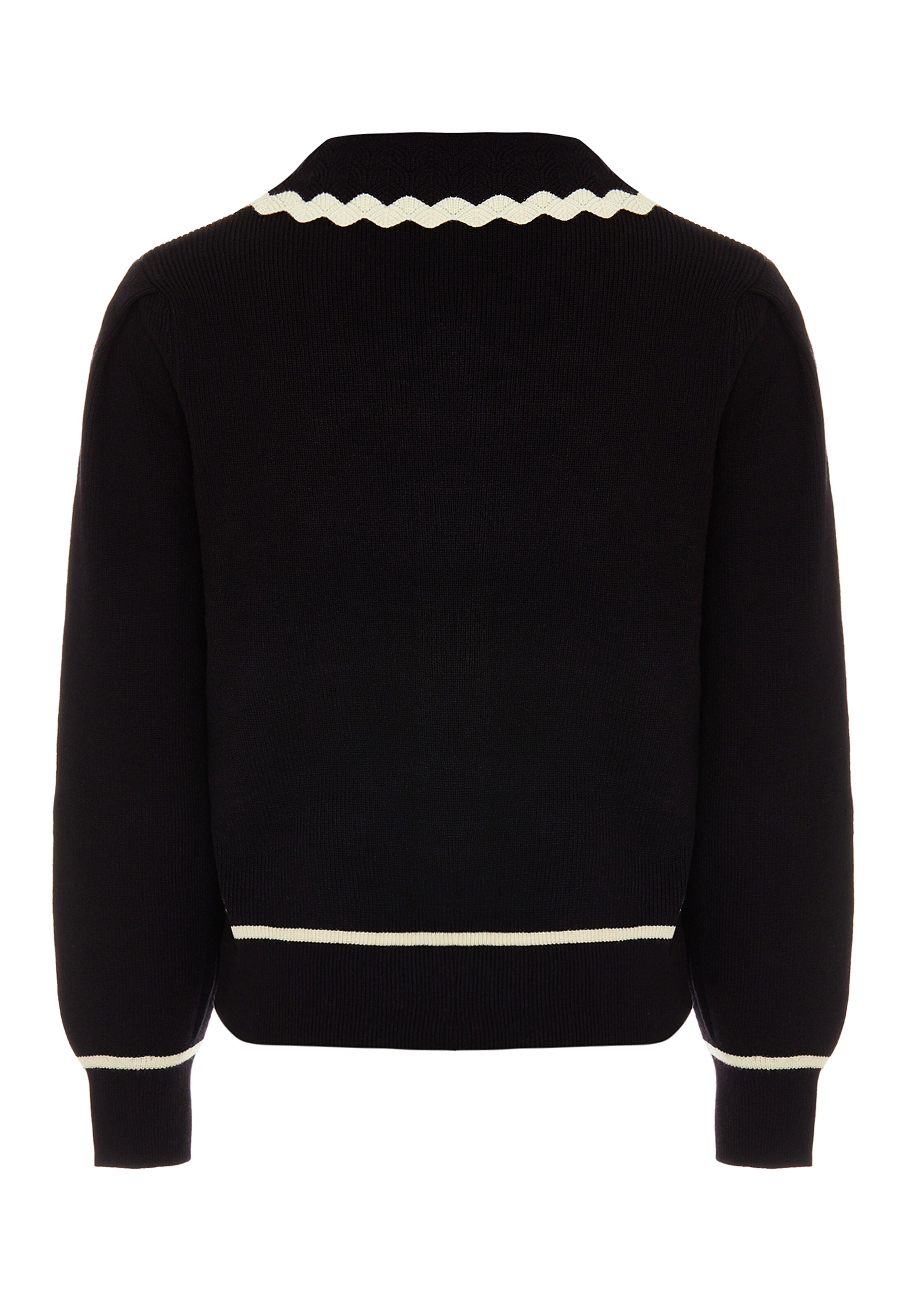 NAEMI Gebreid vest in Zwart