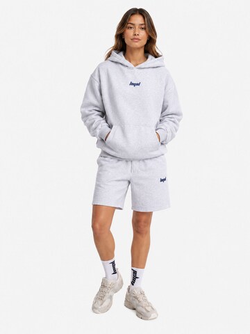 loyal Loosefit Unisex Sweatshorts mit elastischem Bund in Grau
