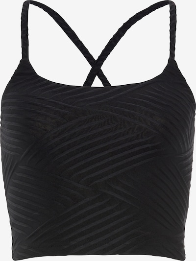 Sport top LASCANA ACTIVE pe negru, Vizualizare produs