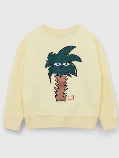Play Play Pauly Sweatshirt 'CHECKER TOBI' in 110-116 in Pastel yellow, Item view
