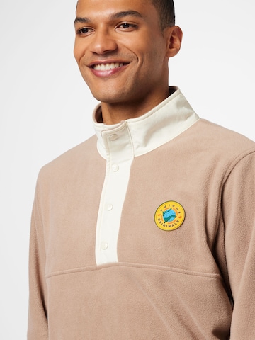 bēšs ADIDAS ORIGINALS Sportisks džemperis 'Wander Hour Quarter-Snap Polar Fleece'