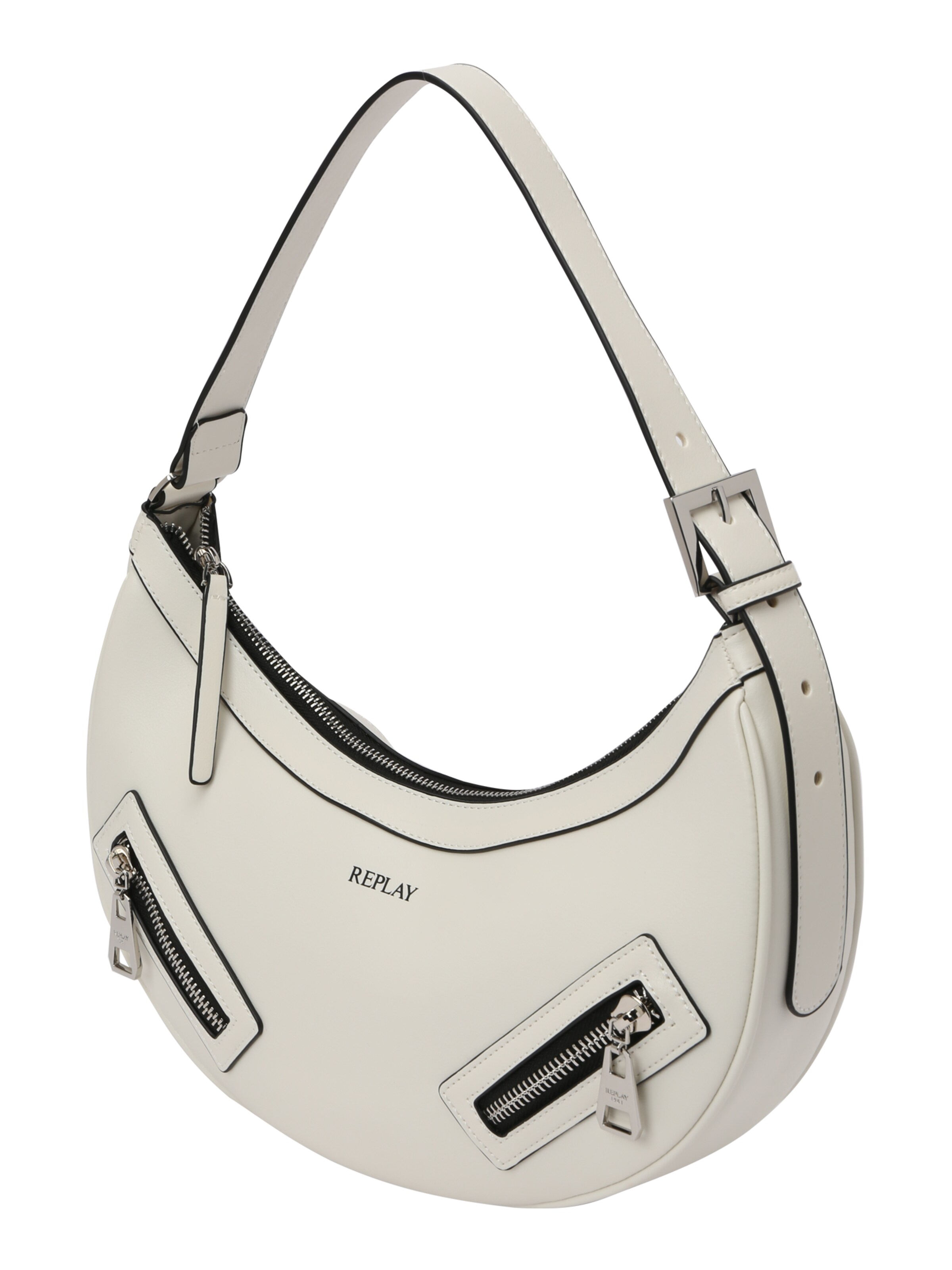 Borsa a spalla di REPLAY in bianco