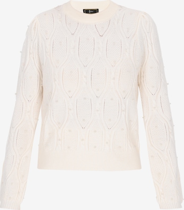 faina - Pullover 'Fashion Look' em branco: frente