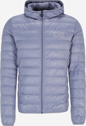 EA7 Emporio Armani Winter Jacket in Blue: front