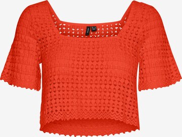 VERO MODA Majica 'JADA' | oranžna barva: sprednja stran