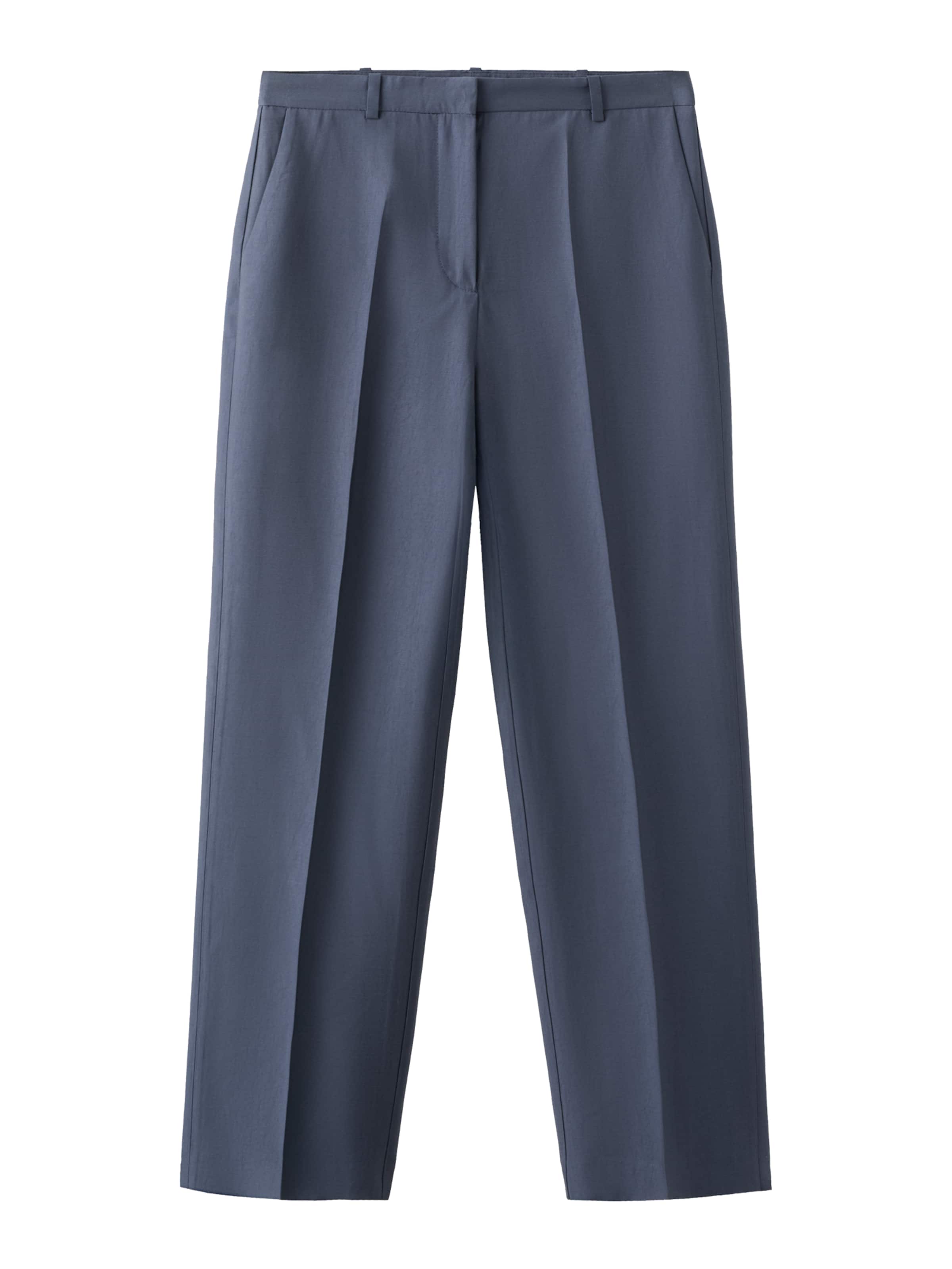 Loosefit Pantalon 'Tempo' MANGO en bleu : devant
