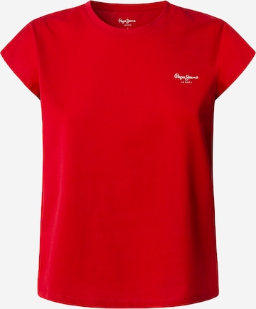 T-shirt 'Blooma' Pepe Jeans en rouge : devant