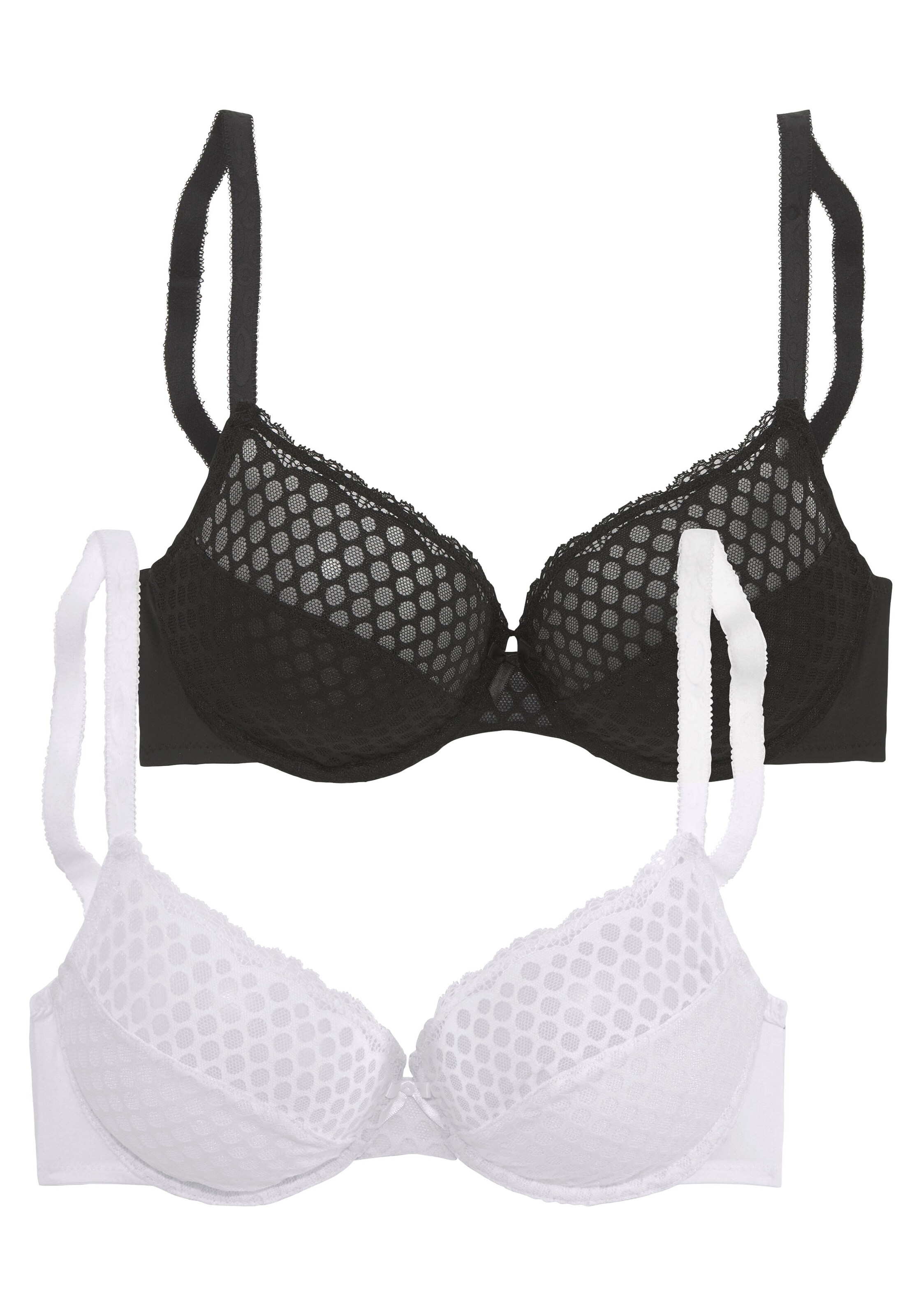 PETITE FLEUR Tričkové Podprsenka - Čierna: predná strana