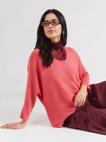 VERO MODAPulover 'VMNORA' - crvena boja: prednji dio