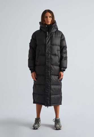 JACK1T Wintermantel in Schwarz: Vorderseite