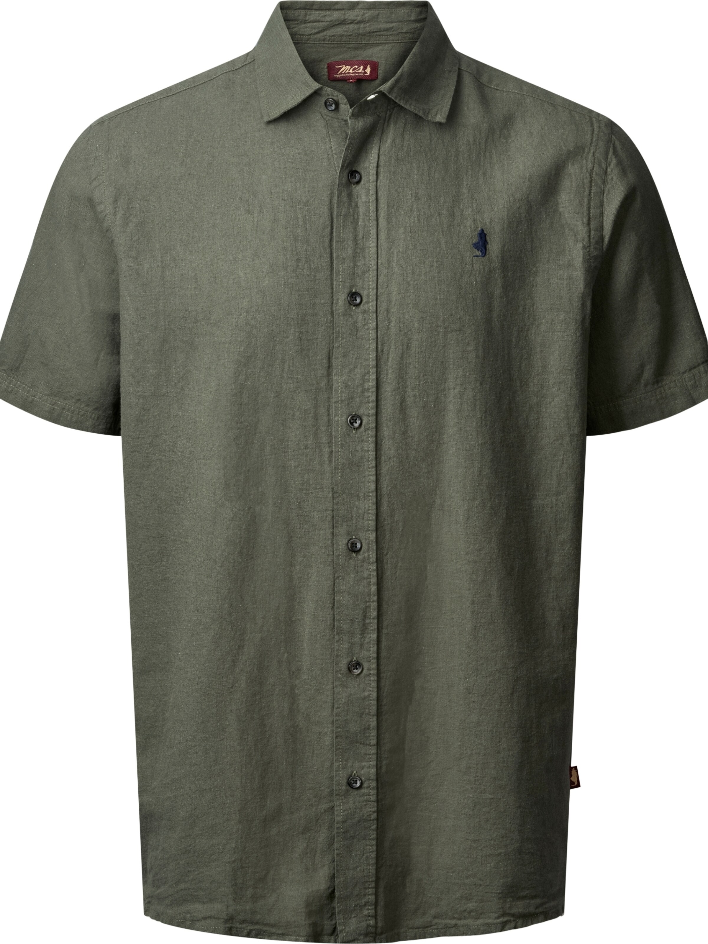 MCS Klasický střih Košile 'Fort Worth' – zelená: přední strana