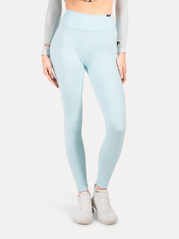 Smilodox Skinny Leggings 'Selina' in Blauw: voorkant